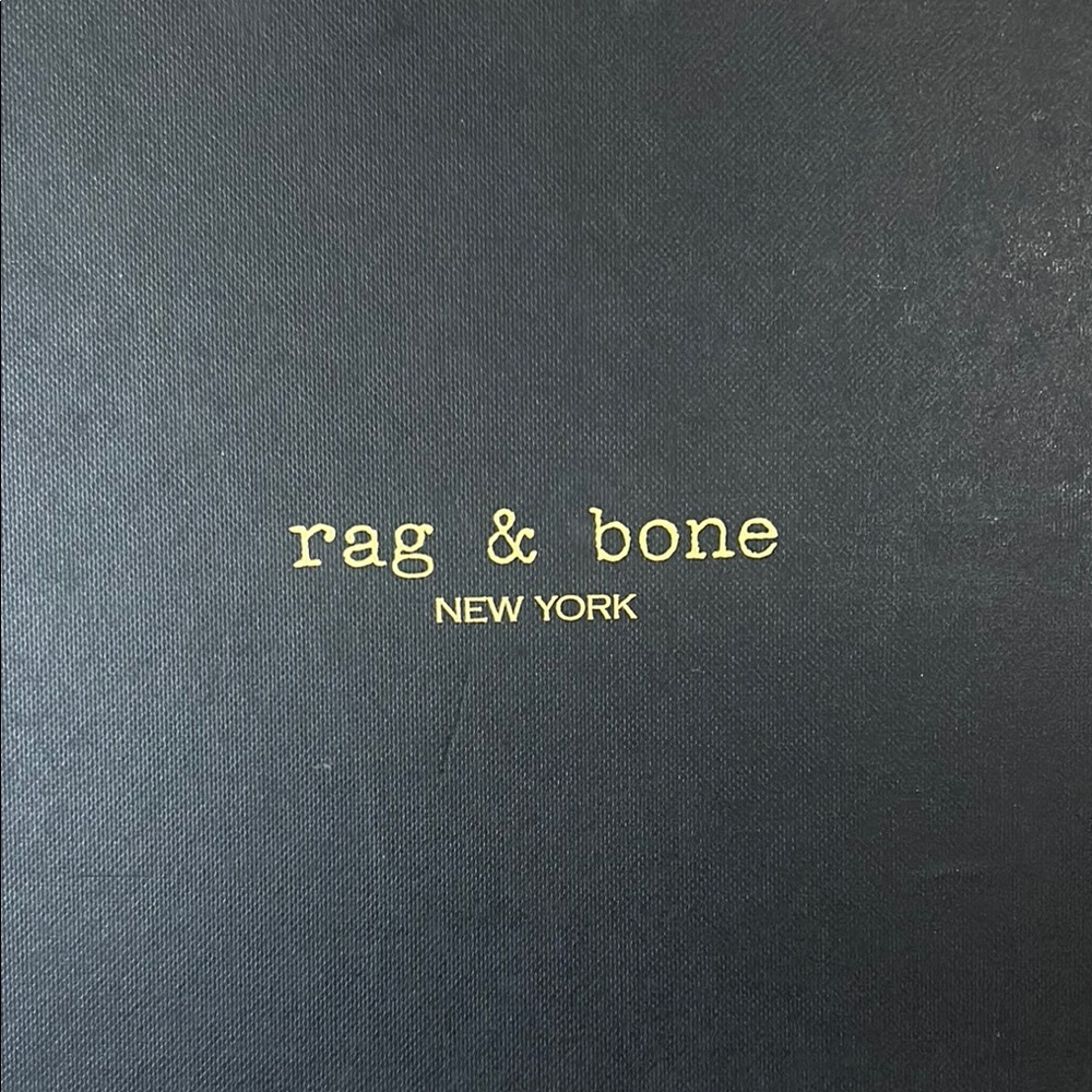 Rag & Bone Black Leather Boots with Metal Hardware
